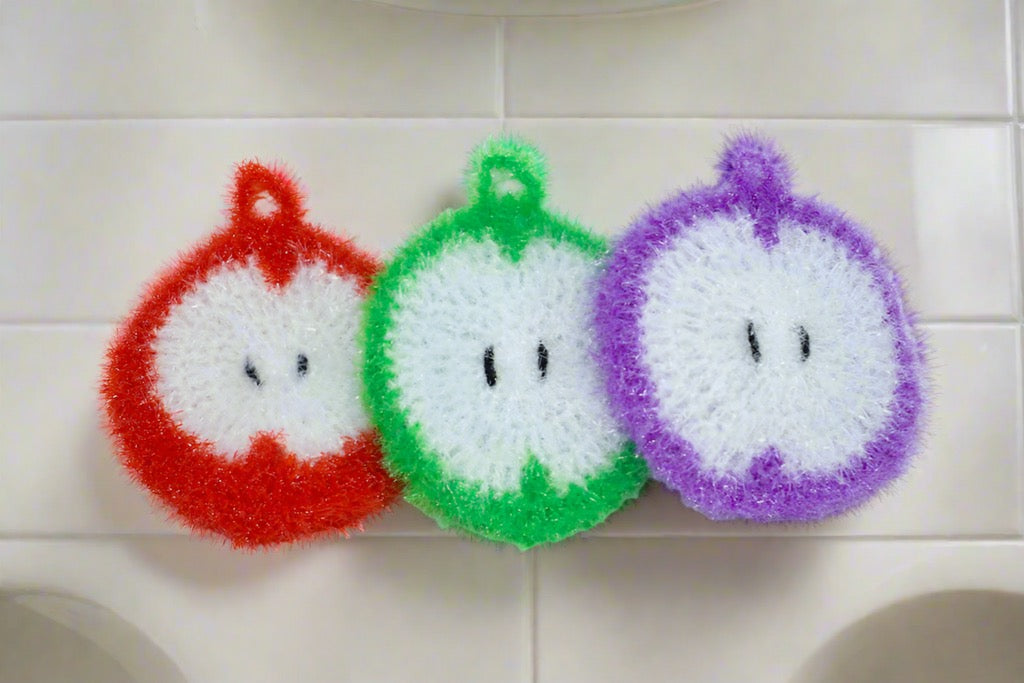 Korean Scrubber Apple design (5 Pack with Shipping Included in Price)